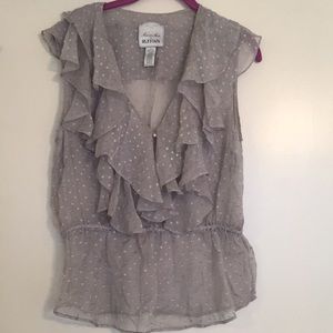Anthropologie Ruffian blouse sz 12